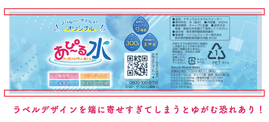 ラベルのゆがみ